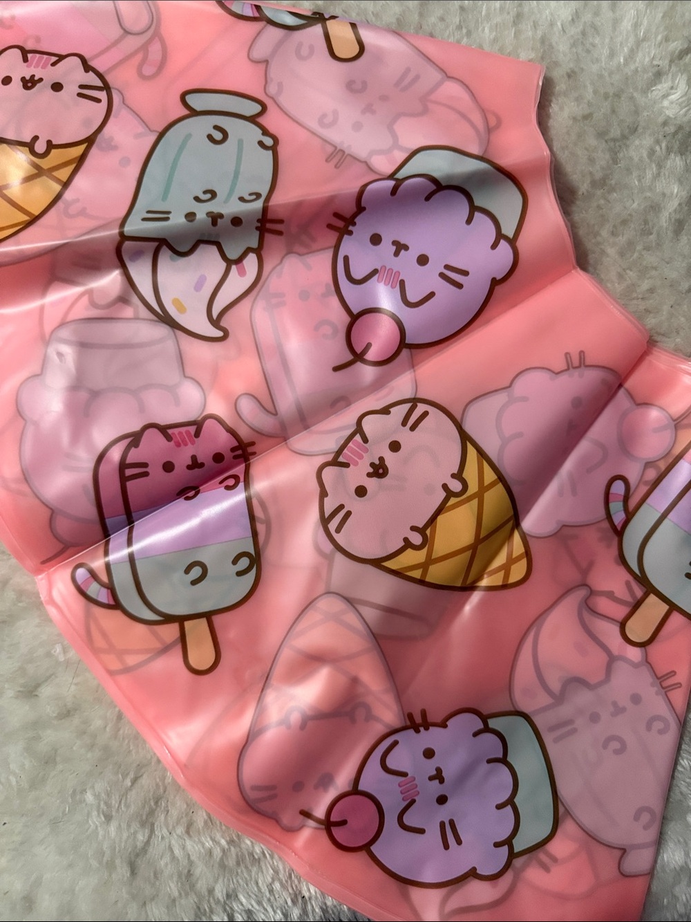 Pusheen Pink Cute Cat Ice Cream Waterproof Inner Tube